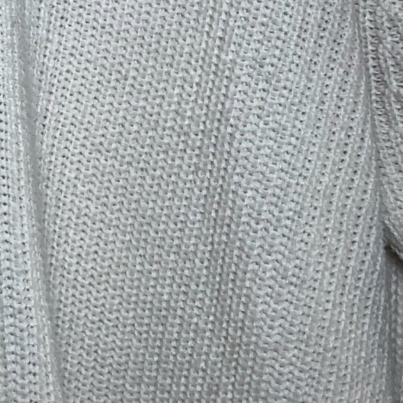 American Eagle Small Sweater White Knit Minimalist Cotton Blend AE Tops Spring S - Picture 9 of 9
